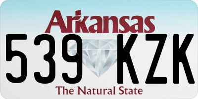 AR license plate 539KZK