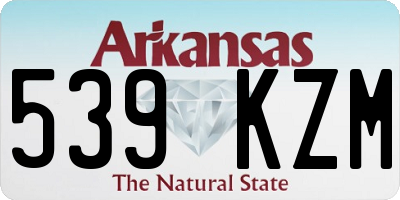 AR license plate 539KZM