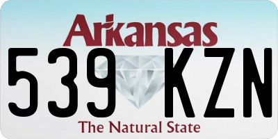 AR license plate 539KZN