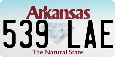 AR license plate 539LAE
