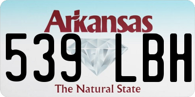 AR license plate 539LBH