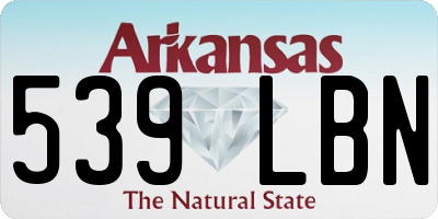 AR license plate 539LBN