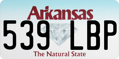 AR license plate 539LBP