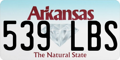 AR license plate 539LBS