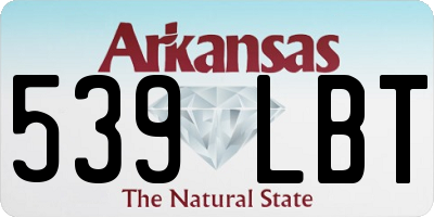 AR license plate 539LBT