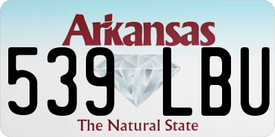AR license plate 539LBU