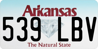 AR license plate 539LBV
