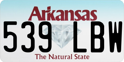 AR license plate 539LBW