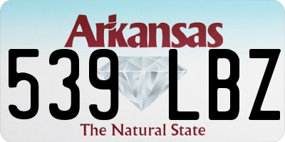 AR license plate 539LBZ