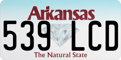AR license plate 539LCD