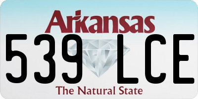 AR license plate 539LCE