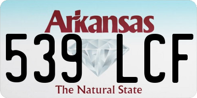 AR license plate 539LCF