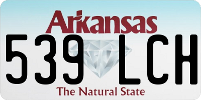 AR license plate 539LCH