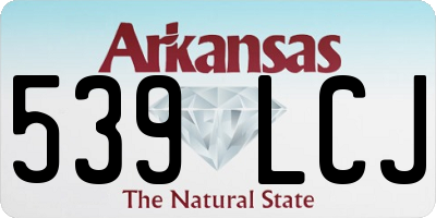 AR license plate 539LCJ