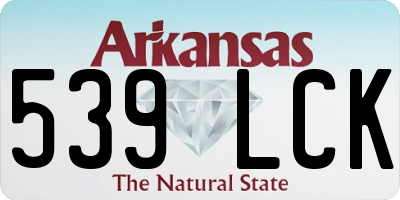 AR license plate 539LCK