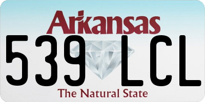 AR license plate 539LCL