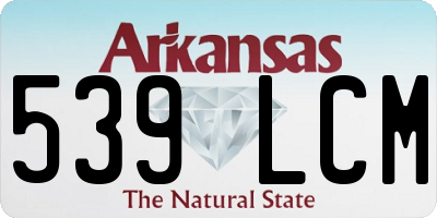 AR license plate 539LCM