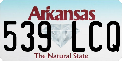 AR license plate 539LCQ