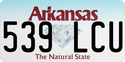 AR license plate 539LCU