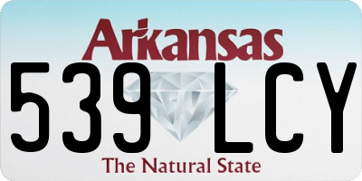 AR license plate 539LCY