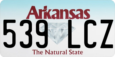 AR license plate 539LCZ