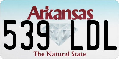 AR license plate 539LDL