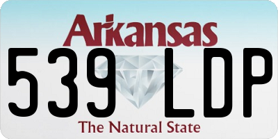 AR license plate 539LDP