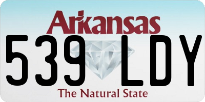 AR license plate 539LDY