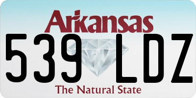 AR license plate 539LDZ