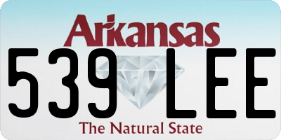 AR license plate 539LEE