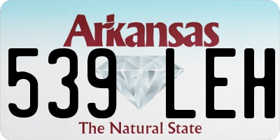 AR license plate 539LEH