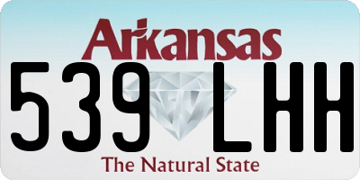 AR license plate 539LHH