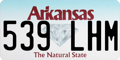 AR license plate 539LHM