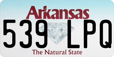 AR license plate 539LPQ