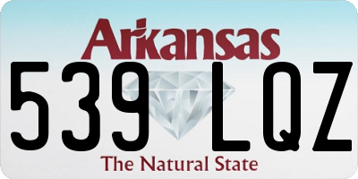 AR license plate 539LQZ