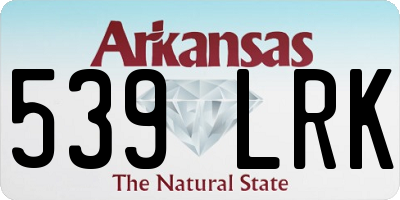 AR license plate 539LRK