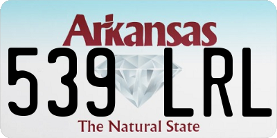 AR license plate 539LRL