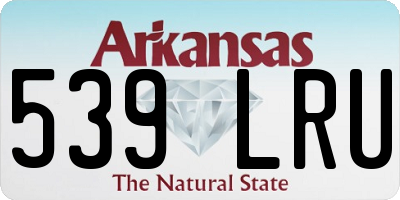 AR license plate 539LRU