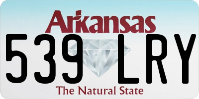 AR license plate 539LRY