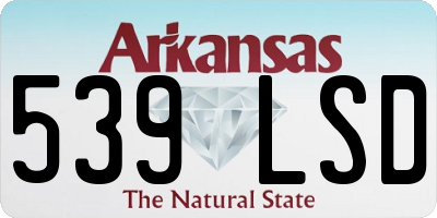 AR license plate 539LSD