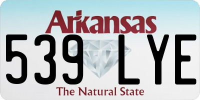 AR license plate 539LYE