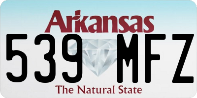 AR license plate 539MFZ
