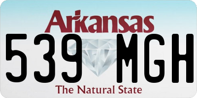 AR license plate 539MGH