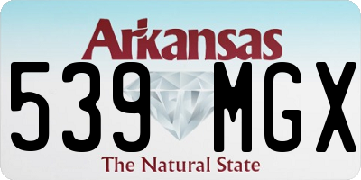 AR license plate 539MGX