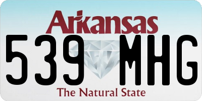 AR license plate 539MHG