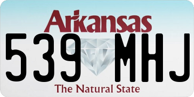 AR license plate 539MHJ