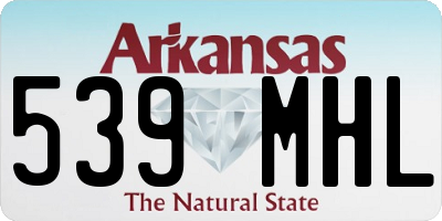 AR license plate 539MHL