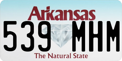 AR license plate 539MHM