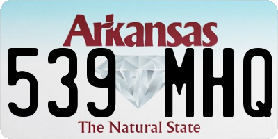 AR license plate 539MHQ