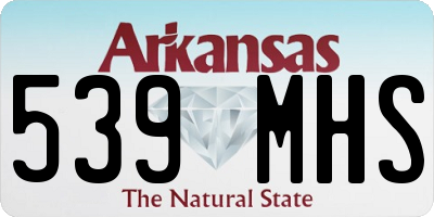 AR license plate 539MHS
